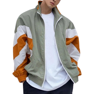 Ensemble de veste coupe-vent décontractée en patchwork fin, style hip-hop, vêtements de sport, faible MOQ, prix abordable - Product Image 5