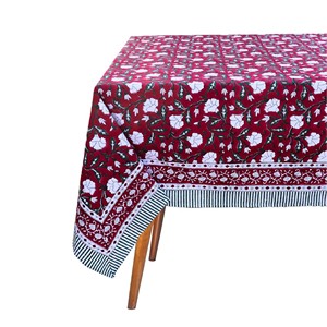 Juego de Manteles de Algodón de Primera Calidad Hechos a Mano, con Estampado Floral Moderno para Todas las Temporadas, Personalizables y Lavables - Product Image 2