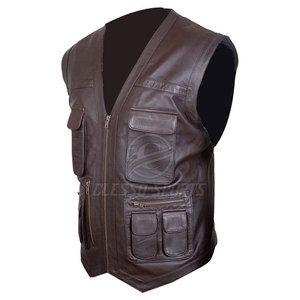 Chaleco de Cuero para Hombre, Diseño Personalizado, Color Sólido, Transpirable, Ropa de Calle, Oferta, Precio Razonable - Product Image 4
