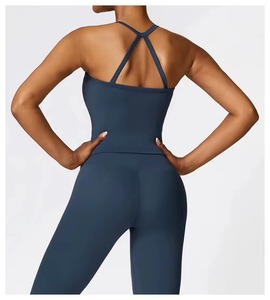 Camiseta sin mangas deportiva transpirable de poliéster y elastano con cuello redondo, ajuste regular, talla grande, para mujer, personalizada al por mayor - Product Image 2