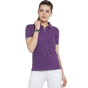 <b>Ladies</b> <b>Polo</b> T <b>Shirts</b> Short Sleeve Women <b>Polo</b> <b>Shirts</b> Comfortable Breathable Customize In Different Color And Size Summer Wear - Product Image 1