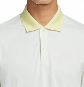 Chemise Homme Blanche à Manches Courtes, Col Vert Clair, Coupe Classique, Couleur Unie, Décontractée, en Coton Tricoté Respirant, Service OEM - Product Image 5