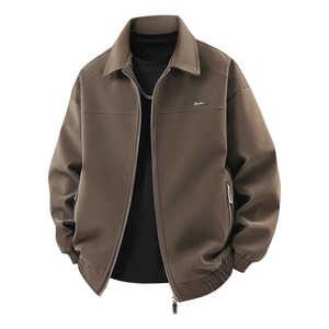 Nueva Chaqueta de Cuero Sintético de Alta Calidad para Hombre, Cómoda, Versátil, Transpirable, Cálida, de Color Sólido, para Otoño, Corte Regular - Product Image 6