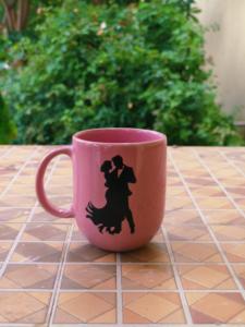 Golden print ceramic mug multicolor - Product Image 3
