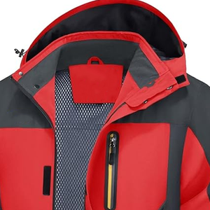 เสื้อแจ็คเก็ตฮาร์ดเชลล์พิมพ์ลาย มีหลายกระเป๋า ปรับชายเสื้อได้ กันลม กันน้ำ ระบายอากาศได้ดี ซิปยาวเต็มตัว เหมาะสำหรับทุกเพศทุกวัย ไซส์พลัส - Product Image 6