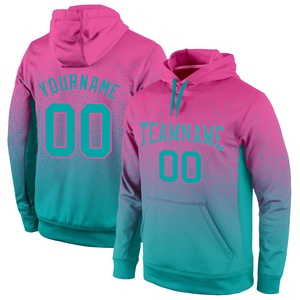 Sweat-shirt à capuche de sport tendance, rose dégradé aqua, sur mesure, nouvelle conception, vente en gros directe pour l'industrie - Product Image 1
