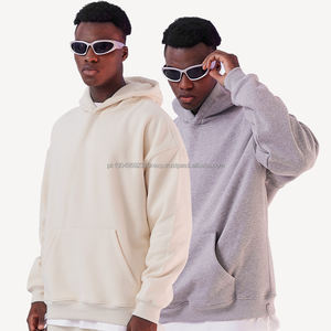 Sweat à capuche en polaire surdimensionné unisexe personnalisé BSCI pour hommes, impression de logo de marque OEM, motif de designer pour la saison hivernale - Product Image 1