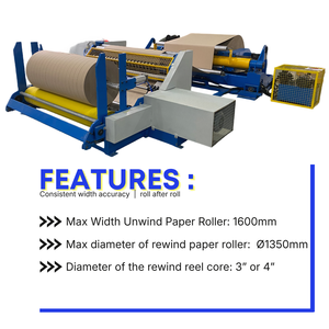 Rouleau de papier kraft 120 g/m² - 600 g/m² avec découpe et rembobinage automatiques pour la production de tubes et de mandrins en papier - Product Image 6