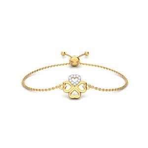 Dainty <b>Charm</b> Bracelet With Delicate Chain For Women Elegant Wrist Jewelry Adjustable Gift Accessory For Special Occasions - Product Image 1