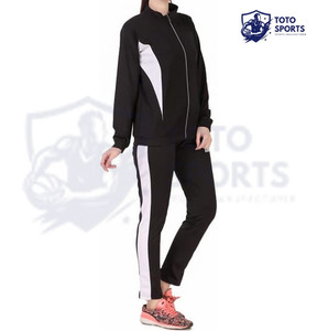 High Quality Top Trendy Best Seller Lightweight Quick Dry Workout Clothing Wholesale Best Supplier <b>Women</b> Tracksuit Zipper Set - Product Image 3