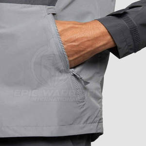 Chaqueta Cortavientos de Alta Calidad Hecha a Medida, Estilo Delgado con Capucha, Último Diseño, Chaqueta Cortavientos para Hombre - Product Image 6