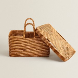 Best Quality Wholesale <b>Empty</b> Picnic <b>Baskets</b> <b>Cheap</b> Price Top Selling Rattan <b>Hamper</b> Camping <b>Basket</b> - Product Image 4