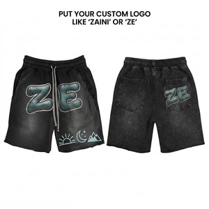 300 GSM Premium Cotton Woven Waterproof Quick Dry Eco-Friendly Mid Waist Drawstring Closure Sporty Style <b>Shorts</b> Solid Colors - Product Image 1