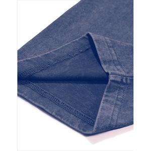 Camiseta de Algodón de Punto para Hombre, Color Sólido, Cuello Redondo, Manga Corta, Corte Regular, Estilo Casual - Product Image 5