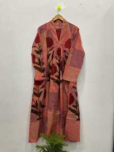 Vestido Midi Bohemio de Algodón, Silueta Fluida en Línea A, Ecológico, Lavable, con Tela Suave - Product Image 1
