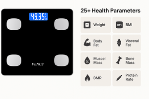 Báscula de Baño Digital Inteligente de Alta Precisión con Bluetooth, Báscula Electrónica para Medir Grasa Corporal, Báscula de Baño Digital LCD para el Hogar - Product Image 2