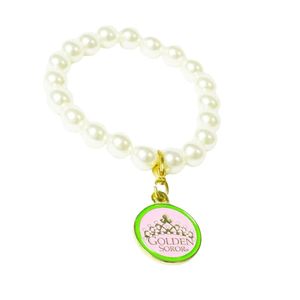 AKA Golden Soror Gold Pearl <b>Bracelet</b> for Women Elegant <b>Beaded</b> Charm Jewelry Sorority Wrist Accessory Fashion Party Gift - Product Image 4