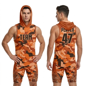 Fully Sublimated Custom 7 on 7 Flag Football Jerseys Hooded Compression Uniforms for Plus Size Players Team 7v7 Wear - Product Image 1