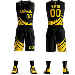 Uniforme de Baloncesto al por Mayor, Sublimación OEM, Parches Bordados, Poliéster Transpirable de Secado Rápido, Ropa Deportiva - Product Image 1