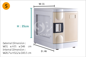 ตู้ล็อกเกอร์พลาสติกแบบหลายช่อง ABS SP3 สำหรับห้องสมุดโรงเรียน หอพักเด็ก พร้อมมือจับและประกอบง่าย - Product Image 6