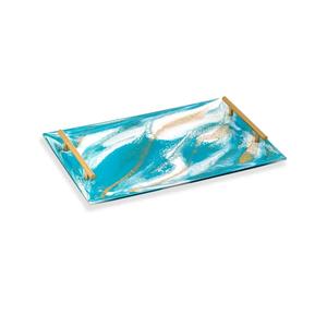 Elegant Resin Tray Decorative Organizer For Bathroom Counter And <b>Vanity</b> <b>Table</b> Artistic Epoxy Resin Tray Low Price - Product Image 2