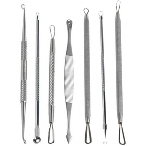 Professional 9 Piece Acne Blackhead Extraction Kit with Custom Logo Comedone Pimple and Blemish Removal Tools - Product Image 1