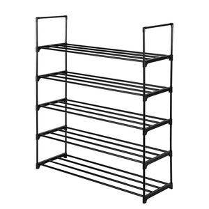 Scarpiera a 5 livelli nera salvaspazio per camera da letto, ingresso o corridoio - Product Image 6