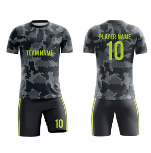 ชุดเสื้อฟุตบอลแบบซับลิเมชั่นสีเหลืองดำ พิมพ์ชื่อทีมและหมายเลขผู้เล่น 10 ซับเหงื่อได้ดี สำหรับผู้ใหญ่ แขนสั้น ทรงสปอร์ต - Product Image 4