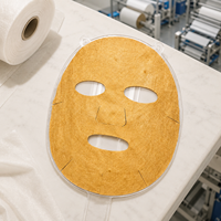 Masque facial en microfibre Y123, design couleur personnalisé, imitation peau, tissu ultra-fin, masque facial en microfibre non tissé, couleur macaron, sec
