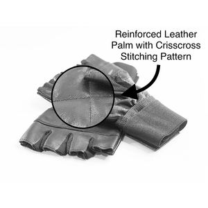 Gants de musculation gris demi-doigts pour l'entraînement, le fitness, la musculation et le powerlifting - Product Image 4