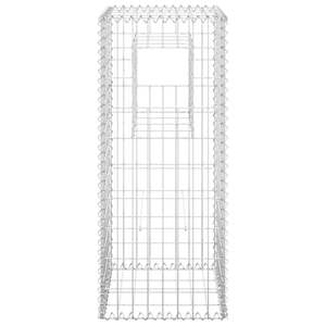 Postes para Cestas de Gabiones, 2 unidades, 15.7"x15.7"x39.4", de Hierro para Cercas, Enrejados y Puertas - Product Image 4
