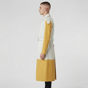 <b>Men's</b> Full Length Leather Trench <b>Coat</b> <b>Men</b> Double Breasted Leather <b>Long</b> <b>Coat</b> Boys Waist Belt 100% PU leather Trench <b>Coat</b> - Product Image 3