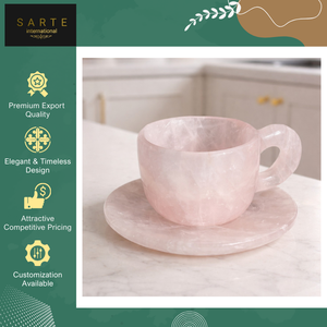 ชามโรสควอตซ์สีชมพูแกะสลักคุณภาพสูง งานฝีมือหรูหรา เป็นมิตรกับสิ่งแวดล้อม เหมาะสำหรับตกแต่งบ้าน ประดับด้วยคริสตัลบำบัด - Product Image 2