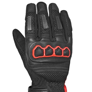 Gants de guidon de moto en cuir à manchette longue Gants de motocross de sport Gants d'équitation de moto d'impact pour hommes à quantité minimale de commande basse - Product Image 4