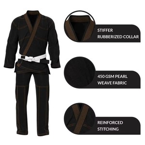 Kimono de Jiu-Jitsu Brésilien Personnalisé en Coton Pré-rétréci, Tissage Nacré, Vente en Gros, Fournisseur OEM ODM Direct Usine - Product Image 6