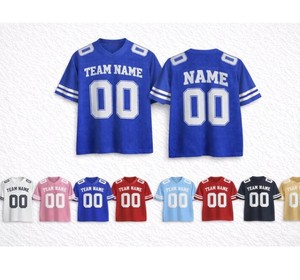 Maillot de football pour enfants personnalisé, maillot de football pour jeunes avec nom et numéro, unisexe, manches courtes, tenue de match unie - Product Image 6