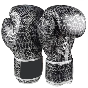 Guantes de Boxeo Profesionales de Cuero Duradero con Logotipo Personalizado y Soporte para Muñeca para Entrenamiento con Saco de Boxeo y Sparring - Product Image 5