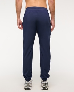Custom <b>Men's</b> <b>Navy</b> Blue Elastic Waist Sweatpants With Side Stripe Casual <b>Jogger</b> Pants Breathable Knitted Fabric Autumn Wear - Product Image 3