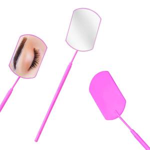 Miroir grossissant pour cils, long manche, pour vérifier les extensions de cils, outils de maquillage, fournisseur de miroirs en acier inoxydable - Product Image 1