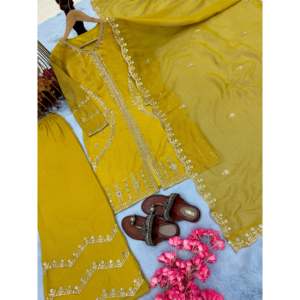 Top y Dupatta de diseñador para mujer, ropa de fiesta elegante, aspecto Plazzo - Product Image 6