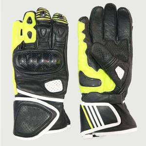 Nouveaux gants de moto en cuir de qualité supérieure, antidérapants, à long poignet, en fibre de carbone, confortables, pour la course à moto - Product Image 6