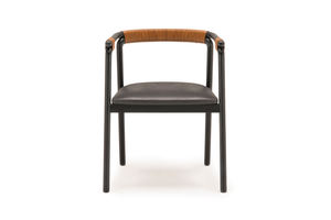 Teak Dining <b>Chair</b> Made of Solid Teak Wood with a High Back and Soft Seat in a Natural Color Finish. - Product Image 2