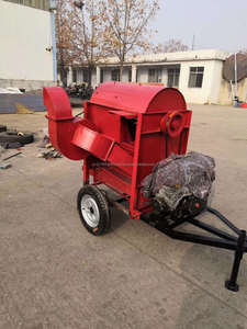 Mini Electric Rice Paddy Thresher Core Engine Component 22HP 1500-2000kg/h High Efficiency 800kg Rice <b>Wheat</b> Agricultural - Product Image 2