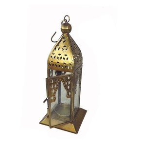 Lanterne marocaine antique en fer - Product Image 3