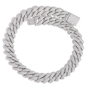 Excellent Quality Trendy Moissanite Cuban Chain <b>Anklet</b> for Unisex Adjustable Lightweight Summer Accessory <b>Gold</b> Plated IGI - Product Image 4