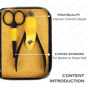 Custom Logo Stainless Steel Manicure <b>Pedicure</b> Kit Travel Nail Clipper <b>Set</b> with PU Leather Case Wholesale Price - Product Image 5