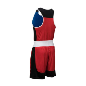 Ensemble d'uniformes de boxe réversibles unisexes professionnels 2 pièces (haut/culotte) pour adultes, entraînement MMA, kickboxing, arts martiaux, respirant - Product Image 5