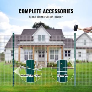 Pali per Recinzione in Metallo Resistenti da 2,1 m, Confezione da 10, Pali a T Verdi Anti-Roditore da 1,2 m per Sicurezza Domestica, Recinzioni Versatili in Filo Metallico - Product Image 3