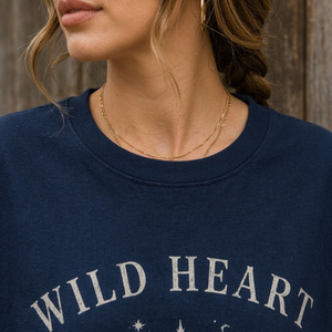 T-shirt ample pour femme avec logo personnalisé, en coton doux, mode estivale décontractée - Product Image 3