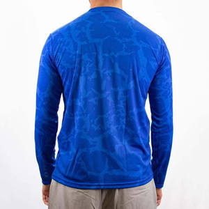 Custom Sublimation Spandex/Polyester Unisex Breathable Fishing Shirt with Hood Pocket and 3D Custom Design - Product Image 5